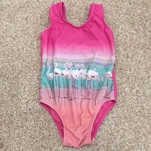 Baby Gap flamingo swimsuit baby girls size 2t
